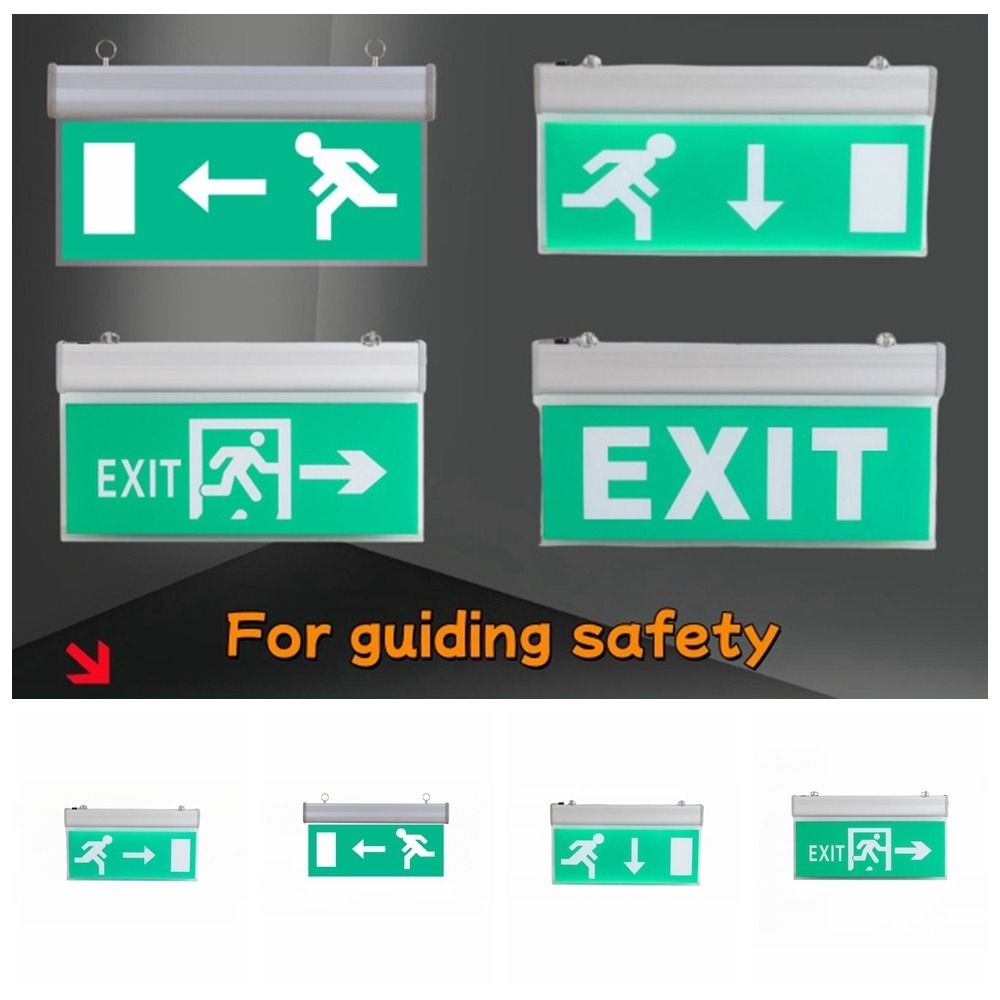 Emergency Exit Sign - Lampada LED Commerciale di Emergenza, Segnale