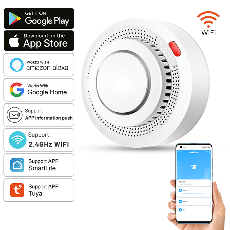 Sensore di Fumo WiFi Tuya Smar - Smoke Detector Interconnected recensione e prezzo