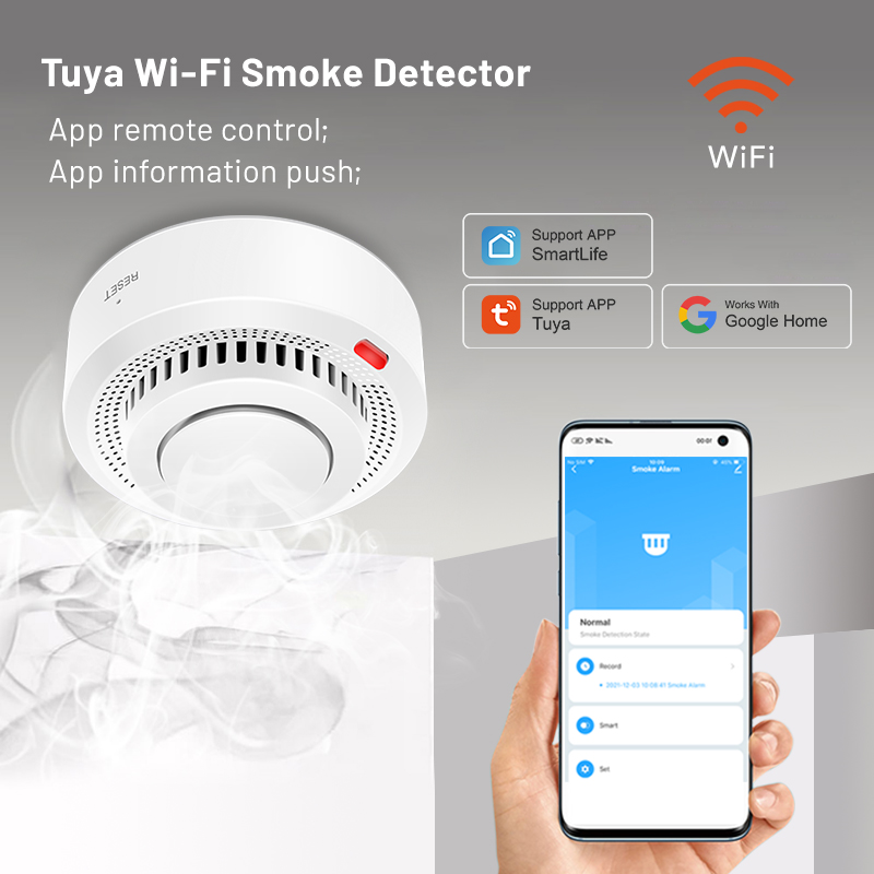 Sensore di Fumo WiFi Tuya Smar - Smoke Detector Interconnected recensione e prezzo