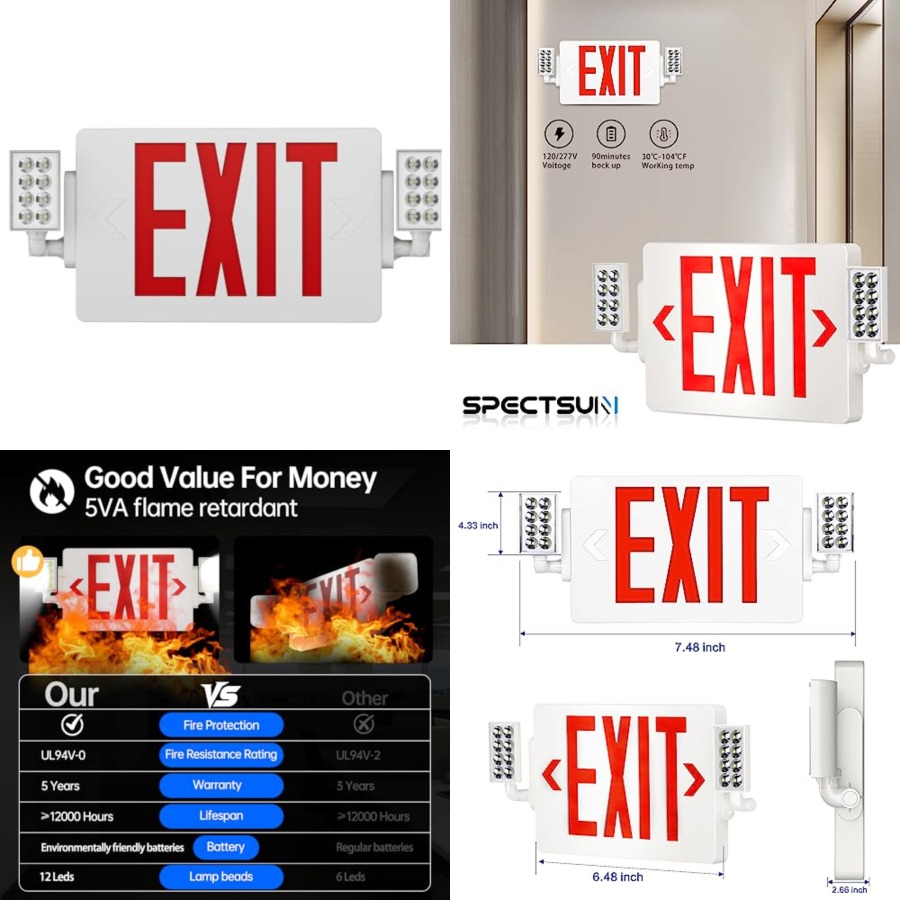 Spective Sun - Confezione da 1 - Emergency Exit Sign recensione e prezzo