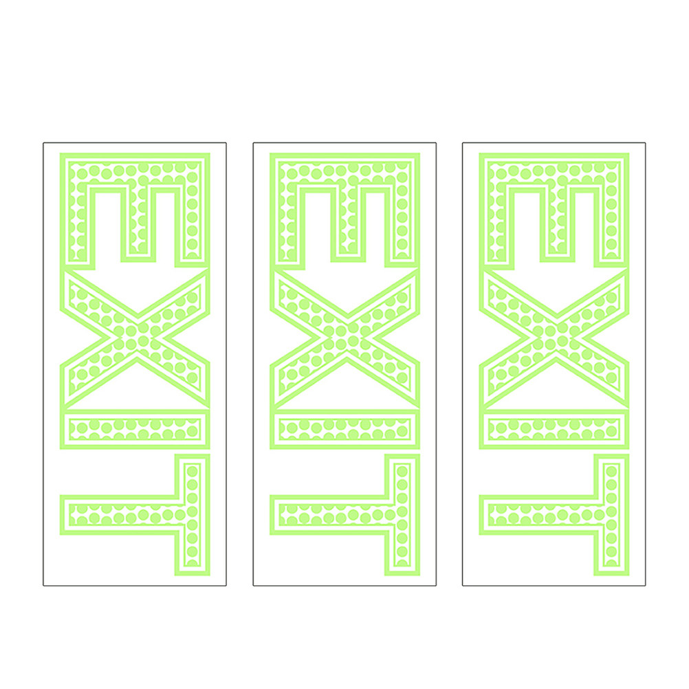 3 Pezzi Adesivi Luminosi per U - Emergency Exit Sign recensione e prezzo