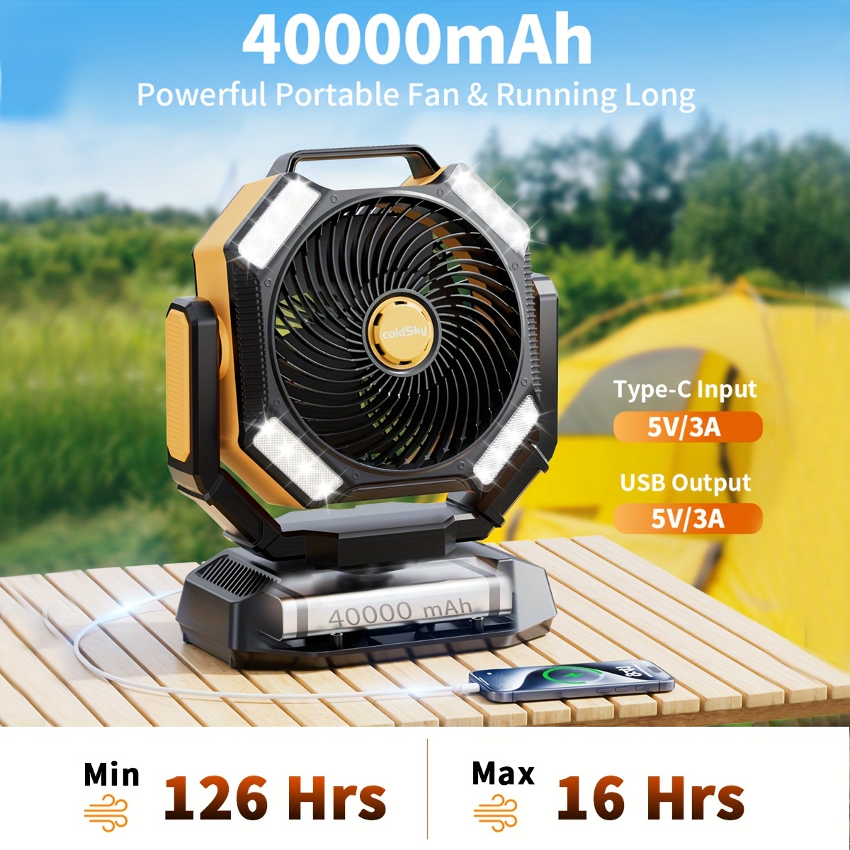 coldSky Ventilatore da campegg - Power Outage Light recensione e prezzo